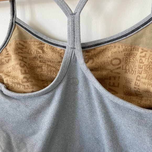 LIGHT GREY LULULEMON TANK TOP - Picture 3 of 3
